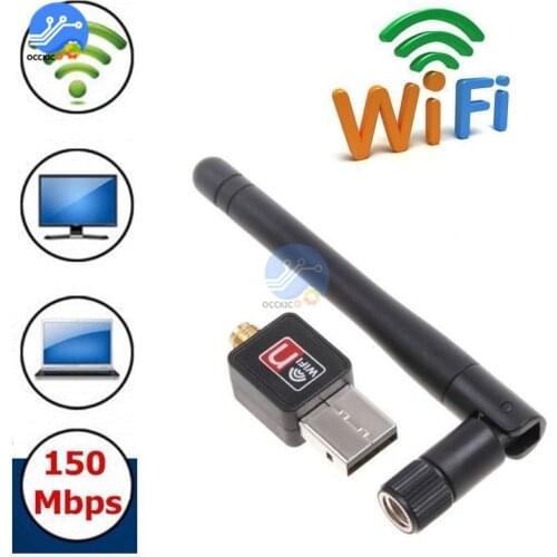 USB Wifi Wireless Adapter 150Mbps 20dBm Dongle Receiver Network IEEE 802.11b/n/g for HDTV Player PSP Free Driver WIFI Ethernet