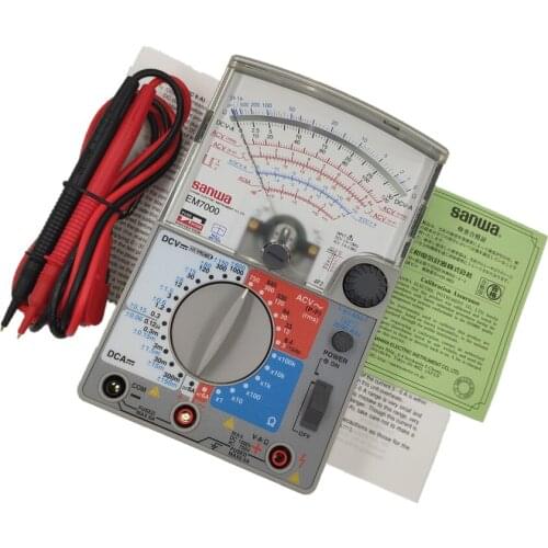 Japan SANWA genuine EM7000 Analog Multitesters/FET Tester High Sensitivity For Measurement Of Lower Capacitance Electrical