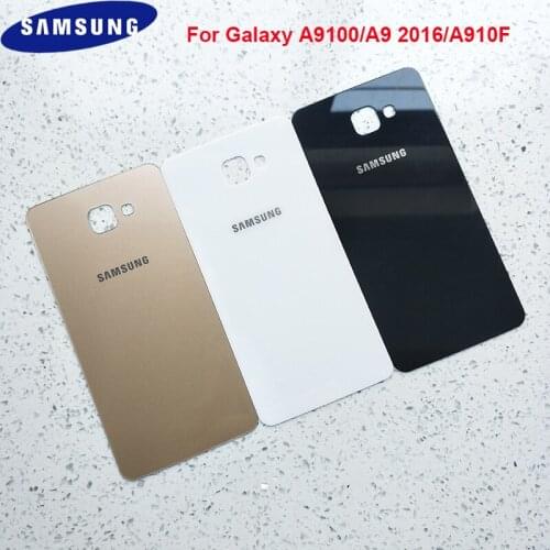 Samsung A91 Battery Back Cover Original Door Housing Phone Protective Replacement Parts For Galaxy A910F A9100 Adhesive Sticker