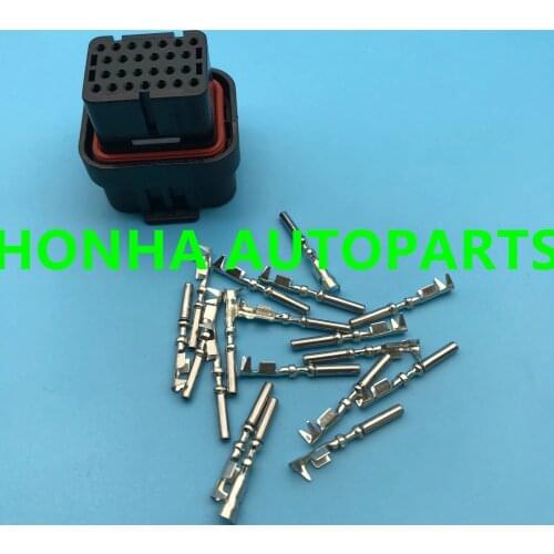 1/2/5 pcs/lots 26 Pin/way two types AMP Tyco ECU Automotive Connector Electrical Socket 3-1437290-7 1473416-1