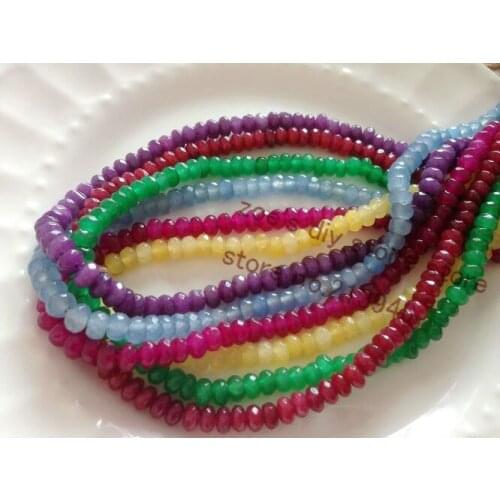1Strand/Pack 3.5*5MM Abacus Shape Natural Semi-precious Stone Jewelry Beads Accessories Findings