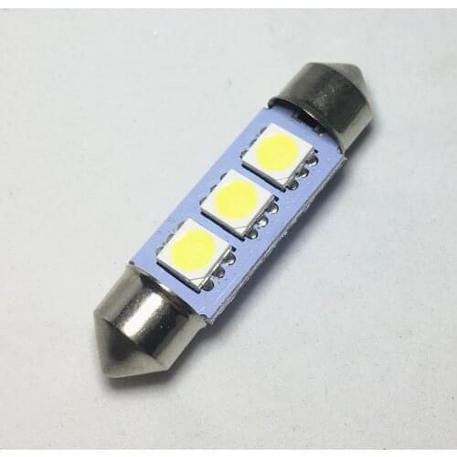 1pcs White Car Auto Festoon led 36mm 39mm 41mm Festoon Dome LED Reading Lights 5050 3-SMD Chip Light Bulbs DS 12v