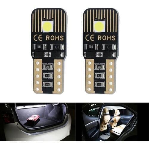 2 x T10 (W5W/194) 193 259 280 285 Car Dome Light Door Light Clearance Light Parking Light Nonpolar White 12v