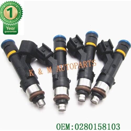 4 x FUEL INJECTOR NOZZLE INJECTION Flow Matched Fuel Injector 2006-2012 for Mazda 2.0 2.3 0280158103 0 280 158 103