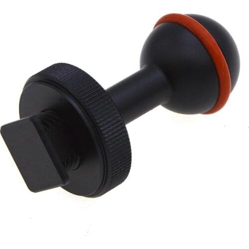 Yiwa Ball Arm Adapter Ball Mount Arm Base Adapter Turntable for Diving Housing Arm System Underwater Photography