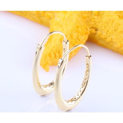 Oversized oval Pandora earrings hollow in 925 sterling silver