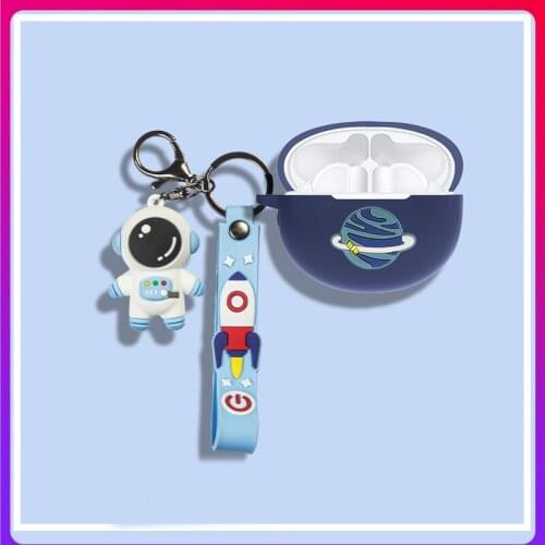 For Huawei Freebuds 4 4i 3 PRO Wireless Bluetooth Earphone Case Astronaut Cartoon Accessories Protect Cover freebuds Pro