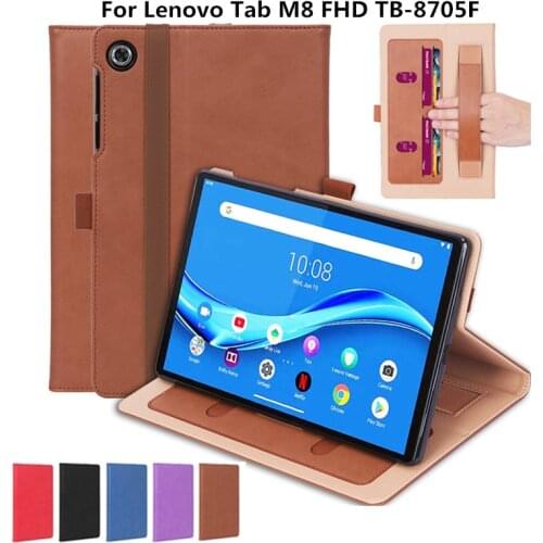Tablet Case for Lenovo Tab M8 FHD TB-8705F TB-8705N TB-8705X Premium Leather Folio Shell Case Cover for M8 HD TB-8505X TB-8505F