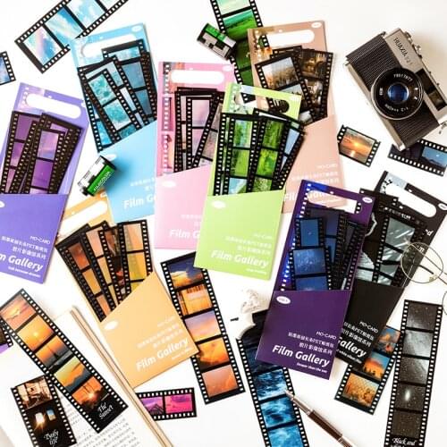 15 pcs/set Film Museum Series Decorative PVC Sticker Scrapbooking diy Label Diary Stationery Album Journal Dusk landscape Stick