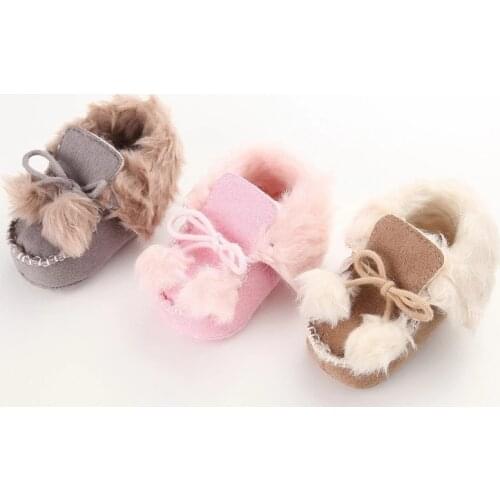 2021 Winter Spring Autumn Baby Shoes Infant Newborn Baby Girls Boys Print Warm First Walkers Elastic Soft Cotton Booties