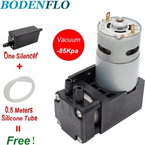 Factory DC 12V/24V Piston Mini Vacuum Pump -85-86KPa 18/24/28/35L/min BD-07V Brush Motor Pump 1000 Hours High Quality In Stock