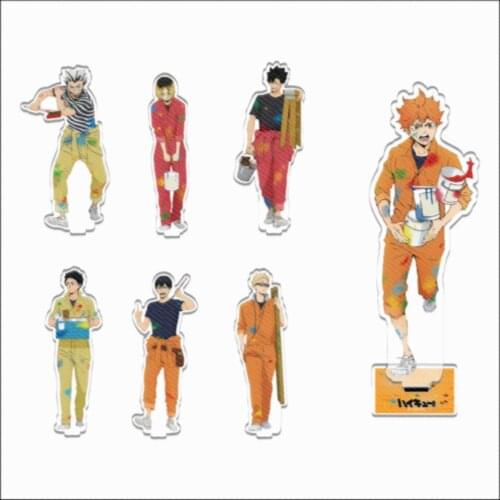Haikyuu Hinata Kageyama Tsukishima Karasuno Acrylic Stand Figure Collection Model Toy Gift Desk Decoration Cosplay