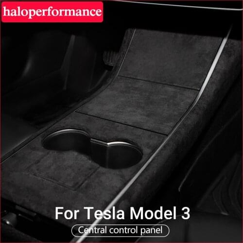 Haloperformance ModelY Model3 Car Central Control For Tesla Model 3 interior Accessories Turn fur For Tesla Model Y three 2020