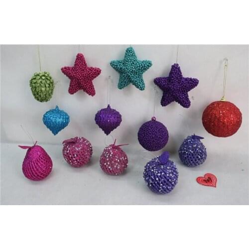 Heidi Christmas tree decoration pendant Christmas decoration pendant peacock series with Christmas pendant props product list