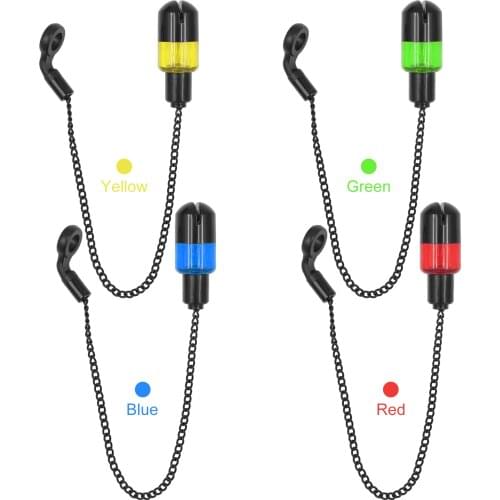 JY-SW-8 Carp Fishing Swinger LED Alarm Chain Hanger Swinger Fishing Bite Indicator Alert Bite Sensor Tools Pesca Fishing Tackle