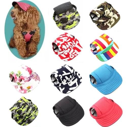 Pet Cat and Dog Hat Peak Cap Summer Accessories Baseball Cap VIP Teddy Canvas Hat Small and Medium-sized Dog Sun Hat Pet Supplie
