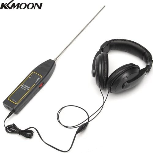 KKMOON Professional 100Hz~10kHz Auto Leak Detector Car Water Pipe Electronic Stethoscope Earphone Detection Equipment