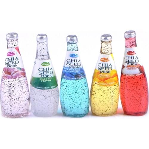 1/12 Miniature food Mini Fruit drink Play Doll food Dollhouse Kitchen toys Resin Mini Fruit Bottle Simulation Drinks Model Toys