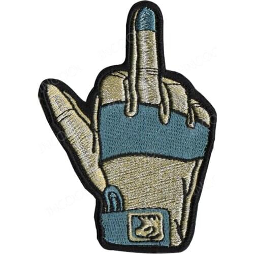 Glove Patches Embroidery Hand Patch Tactical Military Patches Finger Combat Emblem Appliques Embroidered Badges Drop Ship