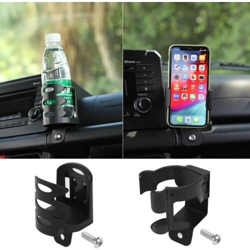 NHAUTP 1Pcs Multifunction Mobile Phone Bracket Drink Cup Holder Stand for Suzuki Jimny 2019 2020 Car Accessories