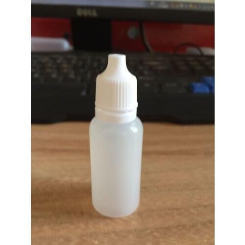 Empty 20ml LDPE Plastic Squeezable Dropper Bottles Eye E Liquid Dropper Bottles with Childproof Cap