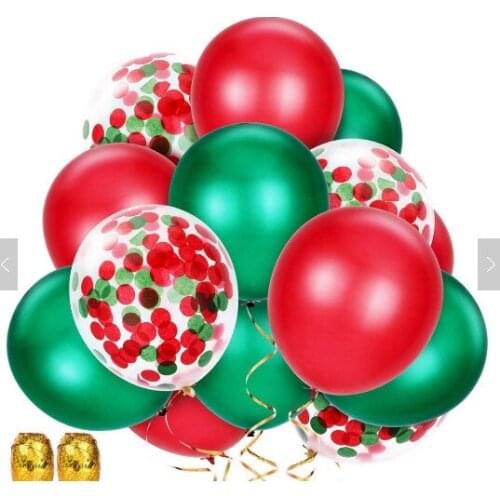 15pcs/lot 12inch Glitter Confetti Latex Balloons Romantic Wedding Decoration Baby Shower Birthday Party Decor Clear Air Balloons