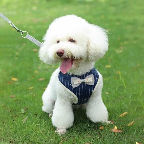 Cute Plaid Chihuahua French Bulldog Harness Adjustable Puppy Cat Harness Pets Small Dog Vest For Pug Yorkie Walking Training Cat