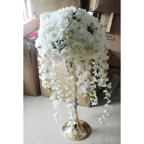 SPR 50cm high quality new style 4pcs/lot wedding road lead artificial wedding table flower ball centerpiece decoration