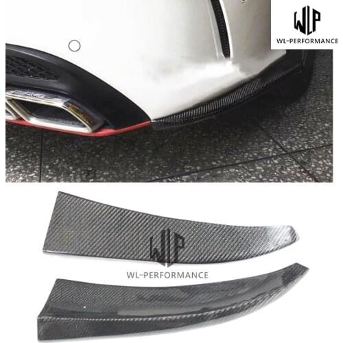 W205 High Quality Carbon Fiber Rear Bumper Side Splitters Car Styling For Merceders-Benz C Class W205 Car Body Kit 15-UP
