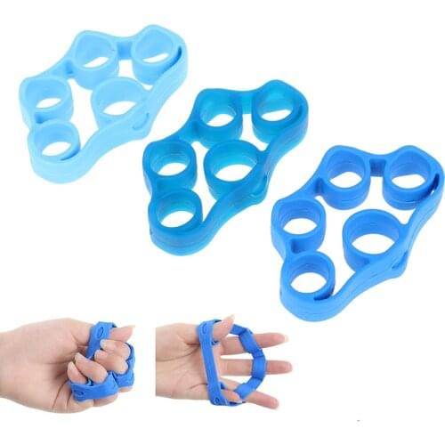 1Pcs Hand Injury Rehabilitation Exercise Finger Muscle Power Trainer Finger Massage Hand Ring Exerciser Massager Relaxation