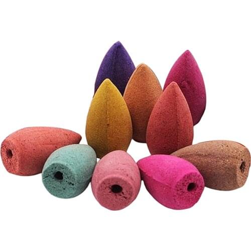 10pcs Backflow Incense Cones Waterfall Incense Cones for Meditation, Yoga, SPA, Relaxation, Home Bedroom Toilet