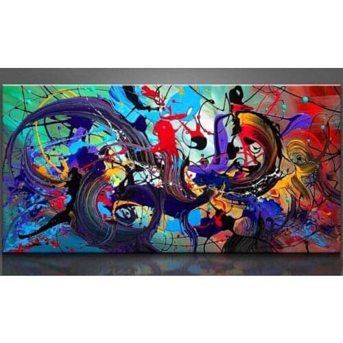 100% Handpainted Modern Abstract Art Oil Painting on Canvas Wall Decor Hotel Pub Art No Framed High Quality
