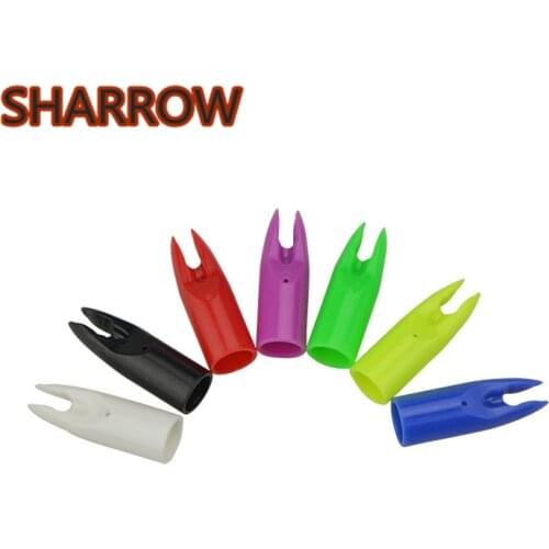 100Pcs Archery Arrow Nocks Outwear PlasticArrow Tails Replacement Fit For 6.8/6.9mm Arrow Shaft For Outdoor Shooting Accessories