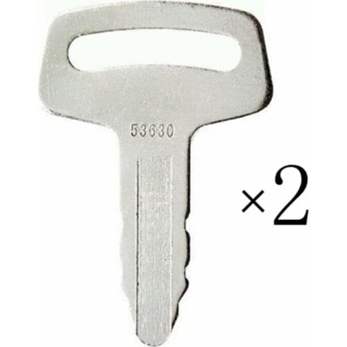 2pc Ignition Key RC101-53630 For Kubota Excavator Construction Equipment