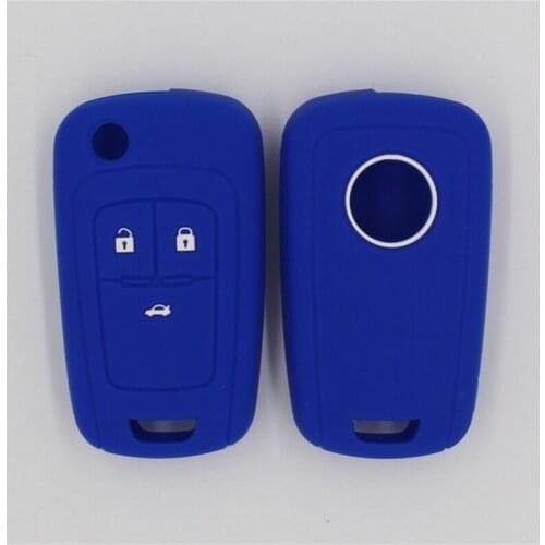 3PC Silicone Car Key Cover Case FOB For Chevrolet Cruze 2016 Malibu XL Camaro Smart 3 button Remote Key Case Jacket