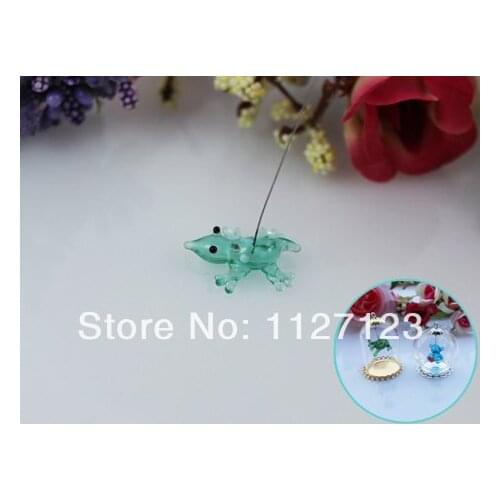 30pcs14x19MM Crocodile With Hanging Iron Wire for jewelry necklace making,Wish bottle necklace,glass globe terrarium