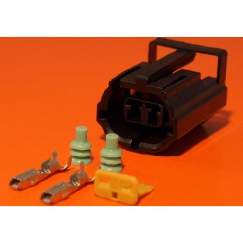 AMP 2 Pin/Way Female Econoseal Sealed Electrical Connector Plug Kit For Land Rover Defender NAS Lamp Light 344276-1