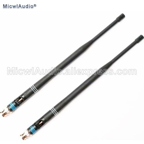2Pcs 638-698MHZ Microphone BNC Connector Bayonet Antennas For Shure Wireless Microphone System MicwlAudio With Pair