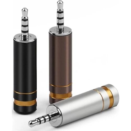 Audio Adapter Jack 2.5 Headphone Plug Connector 4 Pole Rhodium Plated Copper Headset Wire Minijack For Soldering 2.5mm Earphone