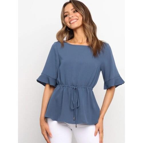 Bencresun Light Blue Blouses