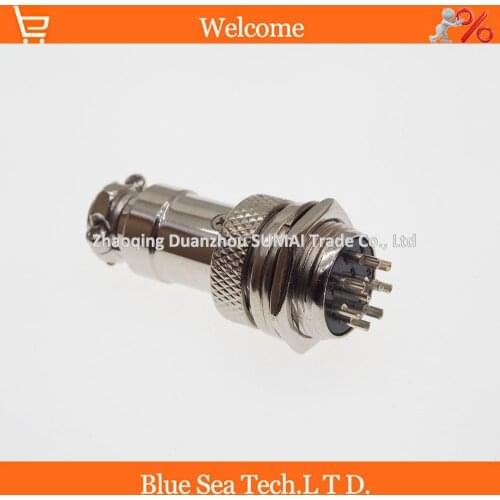 Free Shipping 5pair=10pcs 9 Pin 16mm Male & Female Wire Panel Connector kit GX16 Socket+Plug for aviation,computer ect