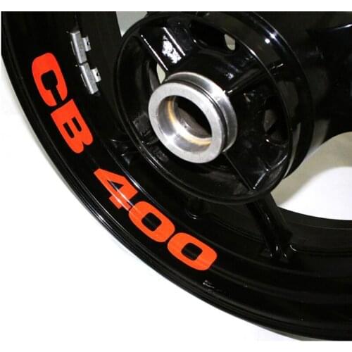 CB400 8 X CUSTOM INNER RIM DECALS WHEEL Reflective STICKERS STRIPES FIT HONDA CB 400 CB400