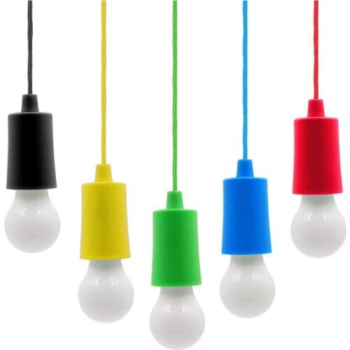 Pull Cord Light Bulb Outdoor Garden Camping Hanging LED Light Lamp Chandelier Portable LED Smart BBQ Light Bulb Leuchte Licht