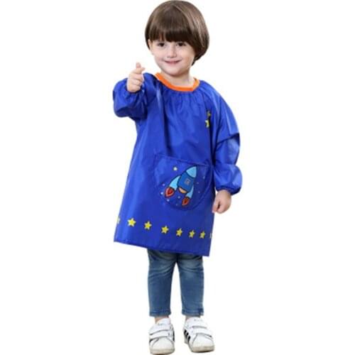 85-140CM Cartoon waterproof raincoat for children kids baby rain coat poncho Painting clothes, playing water clothing