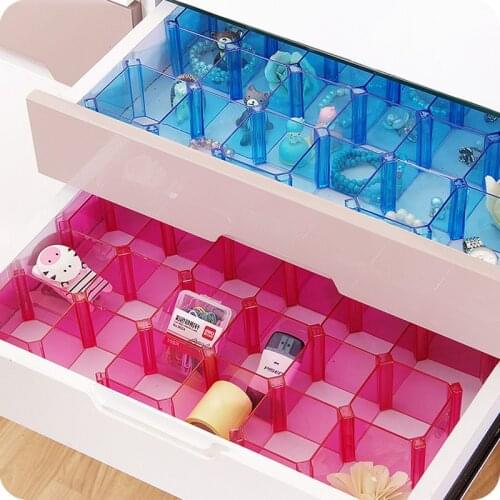 DIY Drawer Honeycomb Clapboard Partition Divider Box torage Organizer Cell Drawer Sorting Panties Socks Box