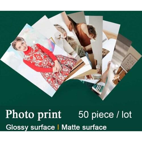 Photo Prints Personalized Photograph Printing 3,4,5,6,7 inches Photos High Quality Photograph Paper Picture Print 50pcs per lot