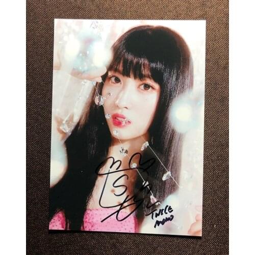 Hand signed TWICE MOMO autographed photo FEEL SPECIAL 5*7 092019N2