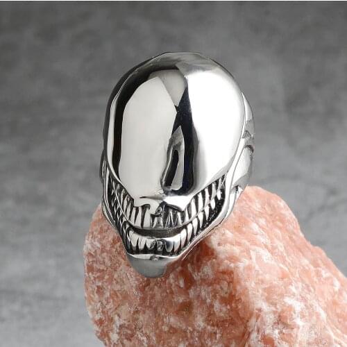 Stainless Steel Men Rings Venom Domineering Cool Punk Rock Hip Hop for Biker Male Boyfriend Jewelry Creativity Gift Wholesale