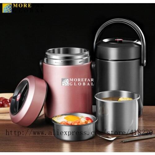 1.2L Food Warmer Large Capacity Portable Convenience Heat Presrvation Lunch Box