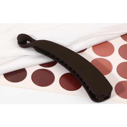 Frosted Hair Clips Solid Color Banana Clip Womens Hair Accessories Fashion Ponytail Barrettes Hair Claws Hairpins